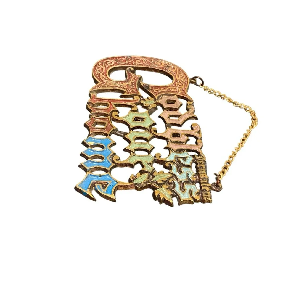 Vintage Metal Colorful 